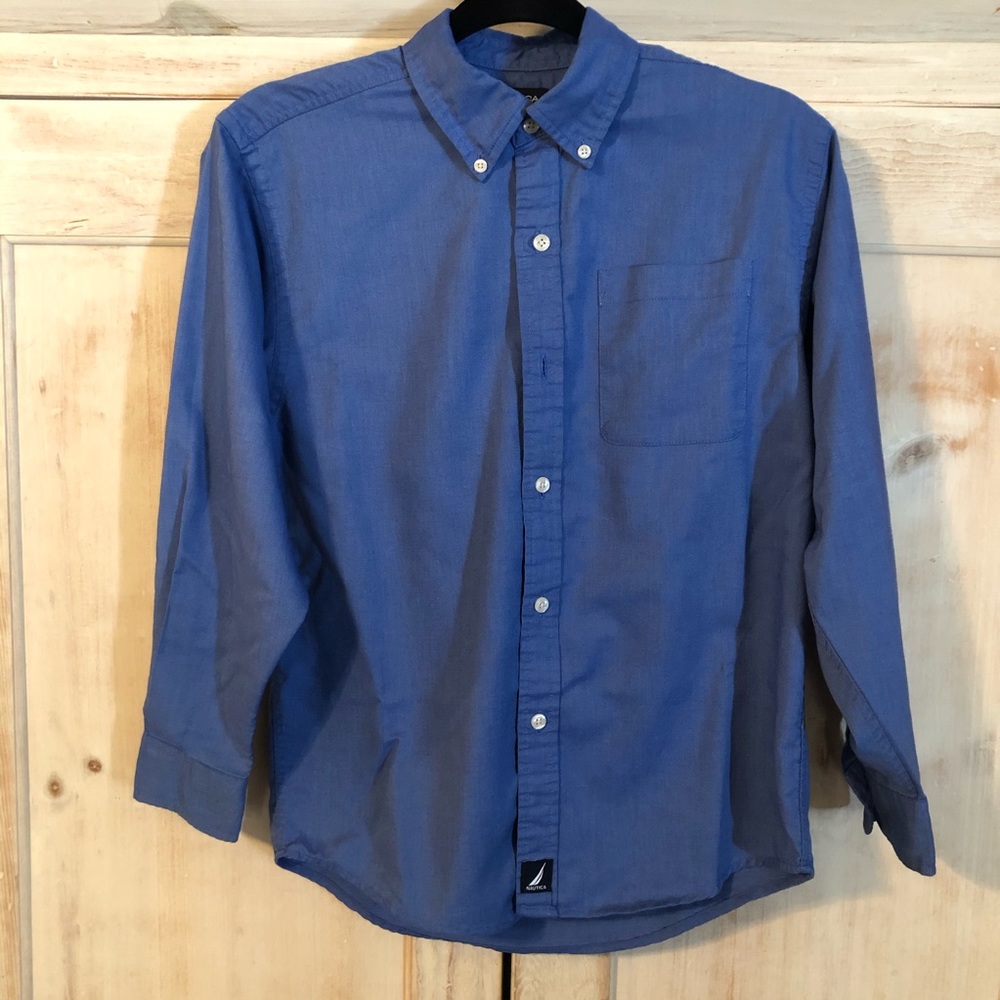 Nautica Kids Blue Button Down Shirt
